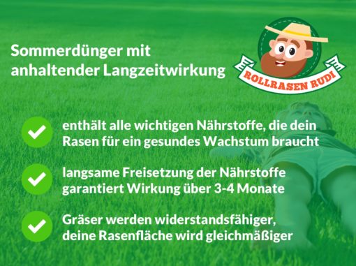 Rollrasen Rudi Sommerdünger – Bild 2