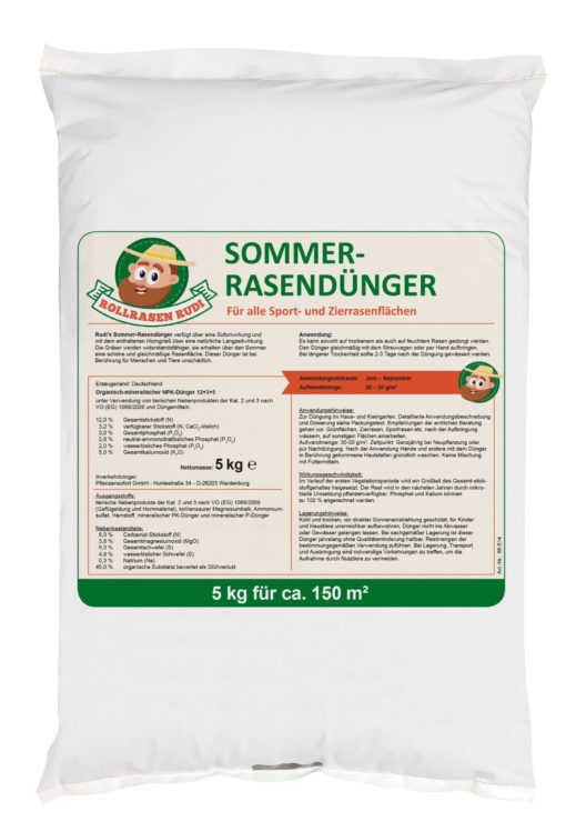 Rollrasem Rudi Rasendünger Sommer