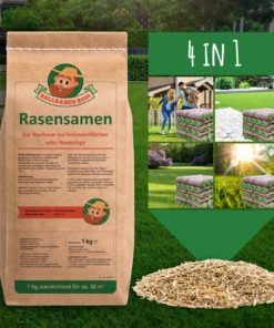 Premium-Rasensaat (4 in 1) von Rollrasen Rudi